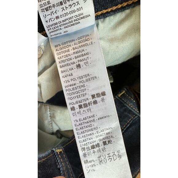 NWT $69.99 Levi’s Ribcage Straight Ankle Jeans Size 24 Women’s Blue - Picture 7 of 12